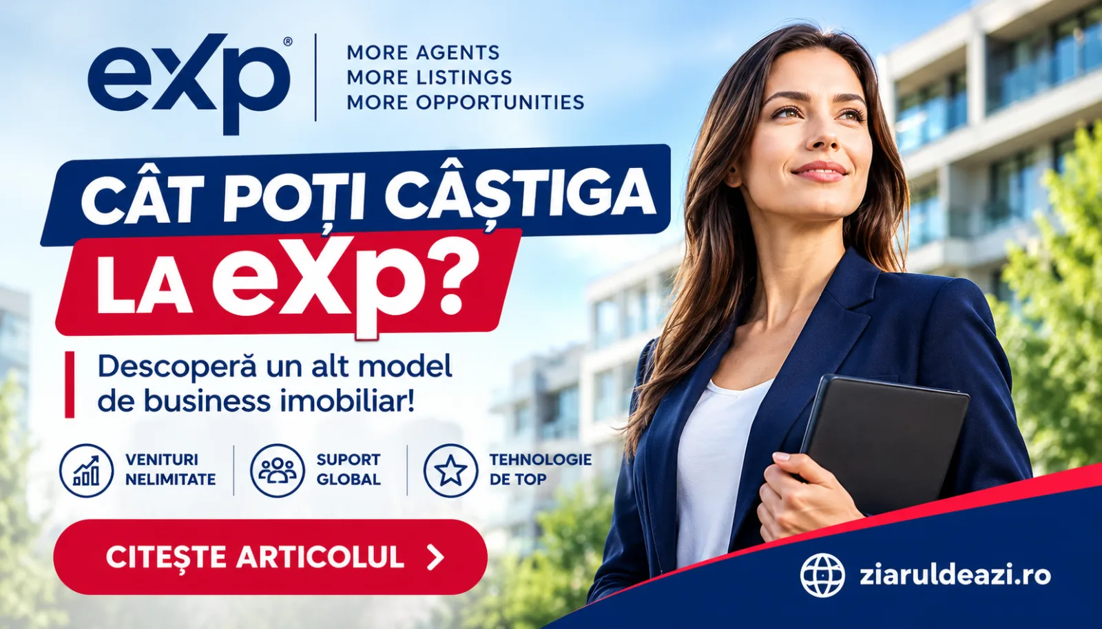 Cât câștigă un agent imobiliar la eXp? Modelul care a ajuns în Craiova și schimbă regulile jocului